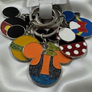 Disney Keychain Set - Mickey Mouse Icons - Fab Five